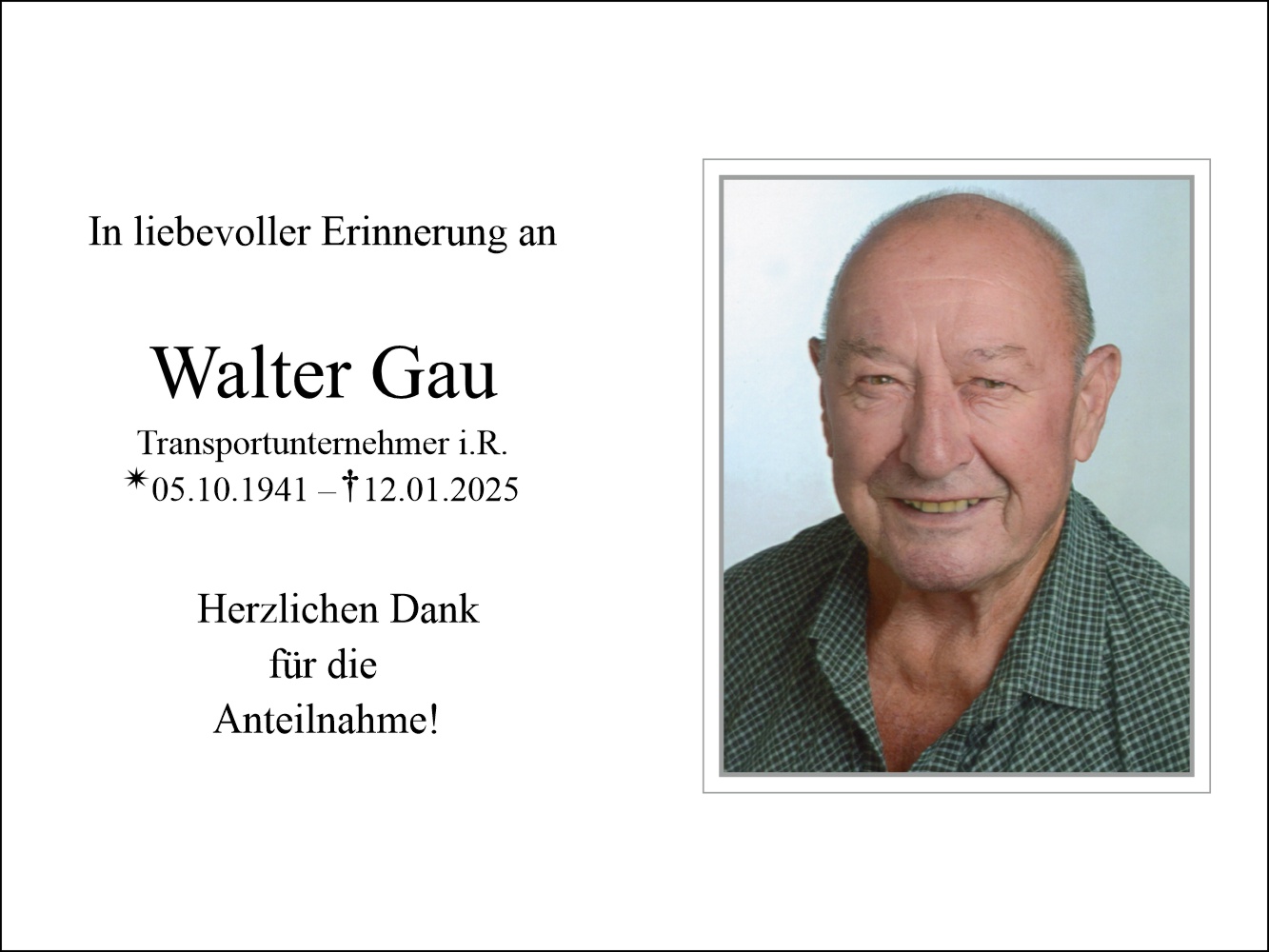 Walter Gau